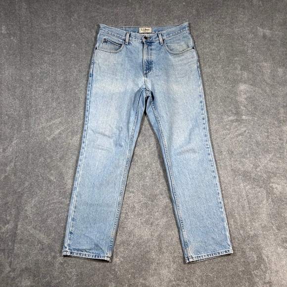 LLBean Other - Vintage LL Bean Classic Fit Mens Light Wash Denim Jeans Mens 33x30